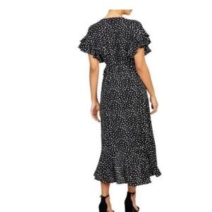 NWT Max Studio Black and White Wrap Dress